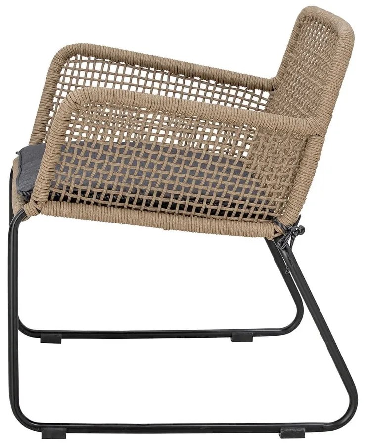 Градински фотьойл в сиво и бежово Mundo – Bloomingville