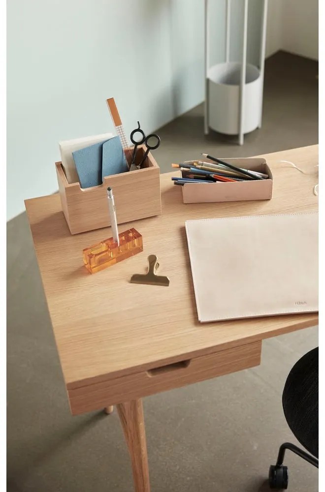 Кожен органайзер за канцеларски материали Studio - Hübsch