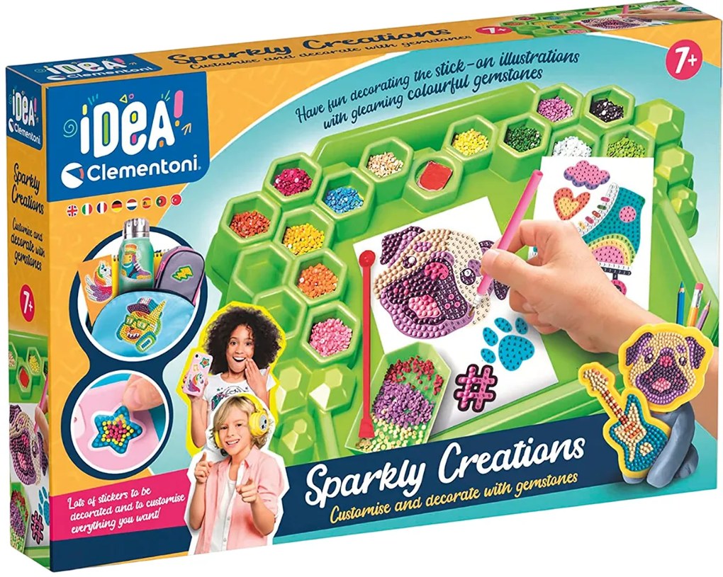 Clementoni - IDEA Диамантен Гоблен - Картина с Диамантена Мозайка и Глина Deluxe 18716