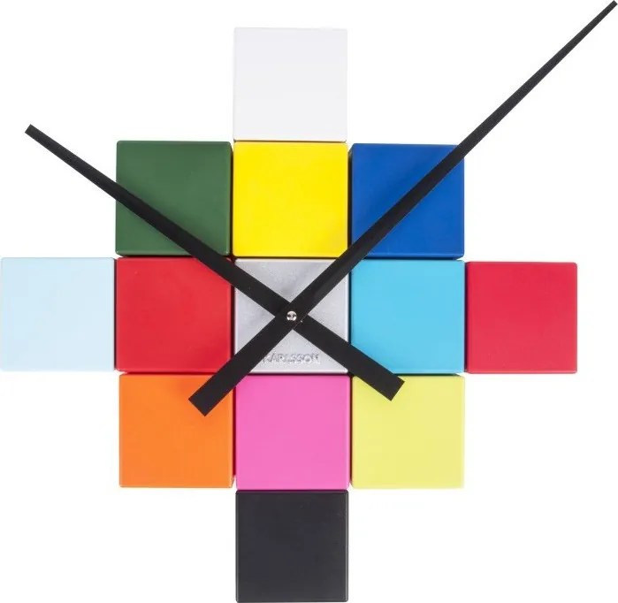 Колоритен стенен часовник Do It Yourself DIY Cubic - Karlsson