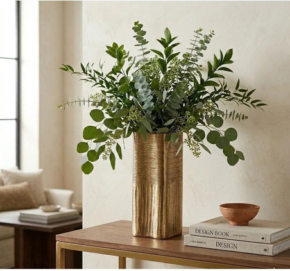 Z terazza ръчна изработка ваза в златист цвят (височина 31,5 cm) Reel – Bizzotto