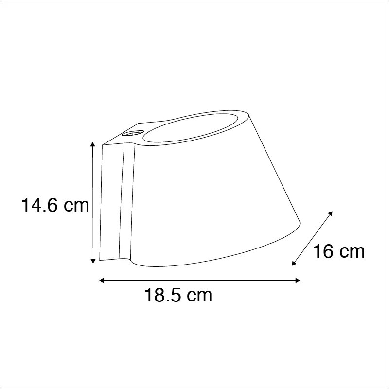 Индустриална Стенна Лампа от Бетон със Светлинен Ефект - Купа