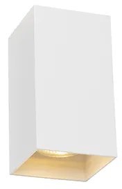 Дизайнерски квадратен стенен аплик бял - Sabbir