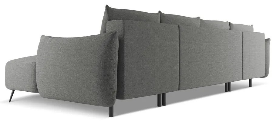 Светлосив ъглов диван Malie – Makamii