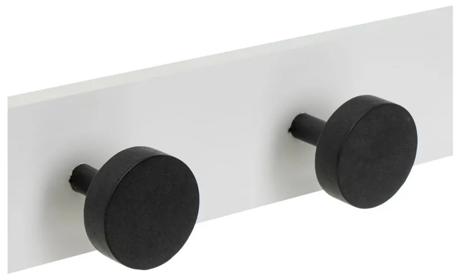 Черно-бял стенна закачалка от масивен бор 40 cm Anillos – Casa Selección