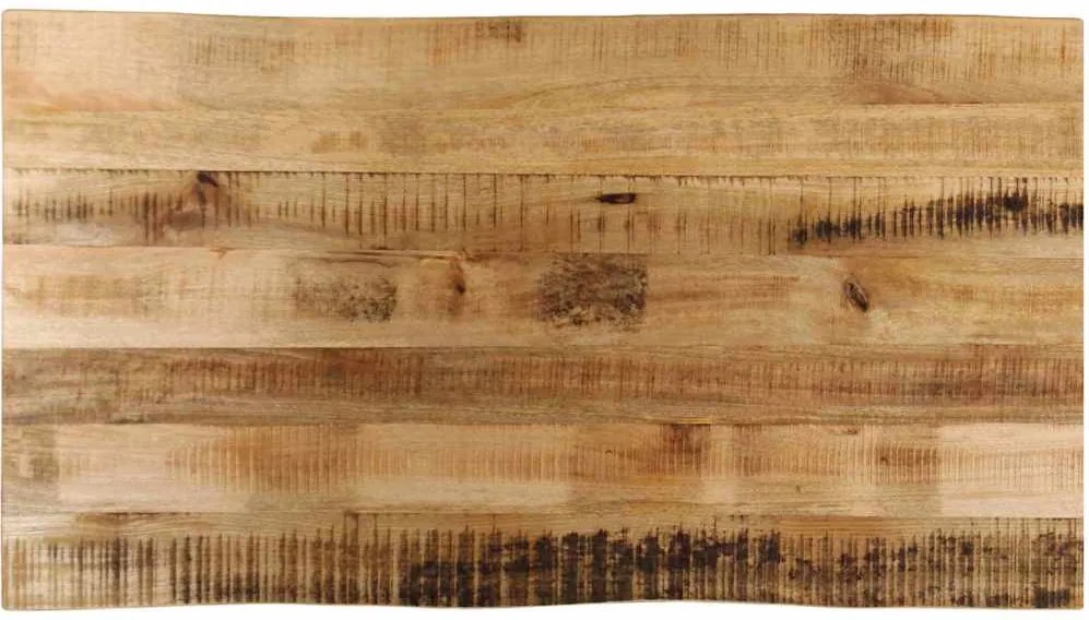 370694 vidaXL Плот за маса, жив ръб, 100x60x3,8 см, масивно дърво грубо манго