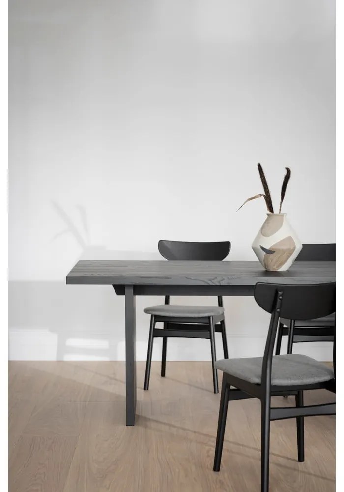 Черни трапезни столове в комплект от 2 броя Rodham - Rowico