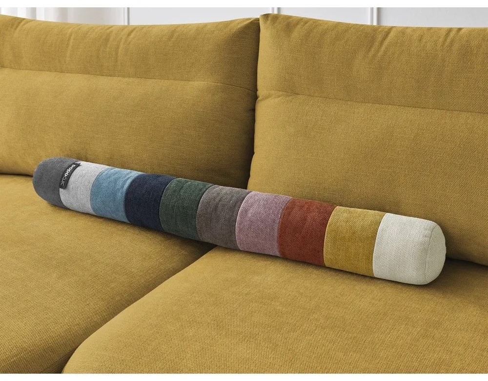 Ъглов диван в цвят жълта охра Aden – Bobochic Paris