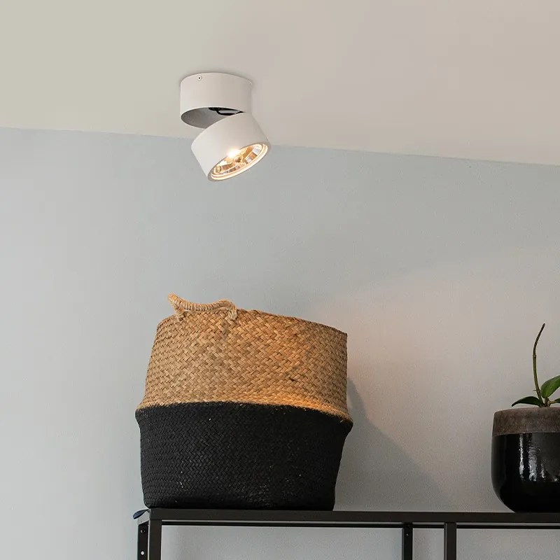 Модерен прожектор бял кръгъл регулируем - Go Nine