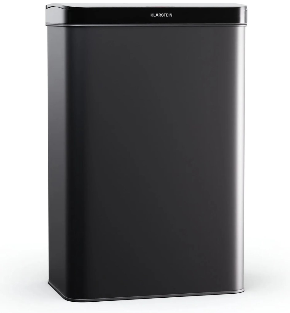 Klarstein Безконтактен, сензорен кош за отпадъци, 50 л, неръждаема стомана, плавно затваряне, захранване с батерии, LED дисплей, таймер
