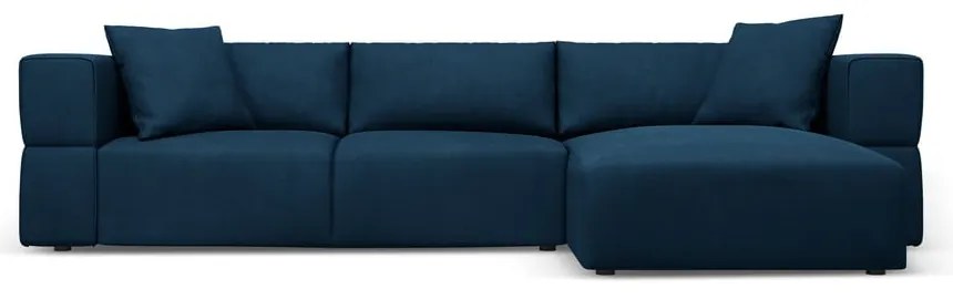 Син ъглов диван, десен ъгъл Esther – Milo Casa