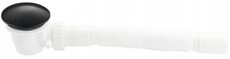 Mexen сифон за поддушово корито с филтър, черен - 49000-70