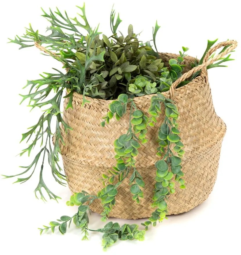 Кошница за съхранение от светла морска трева , ⌀ 35 cm - Compactor