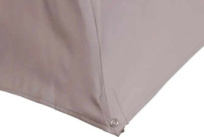 Градински чадър със странична стойка Hesperide Equador, Анодизиран,4x3 m - Сиво/Таупе