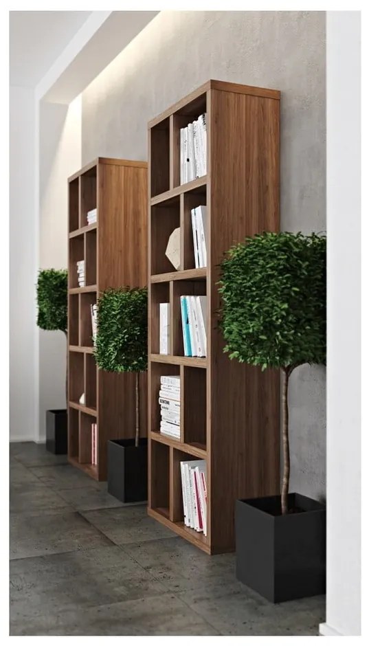 Библиотека от декор от орех естествена 70x198 cm Berlin – TemaHome