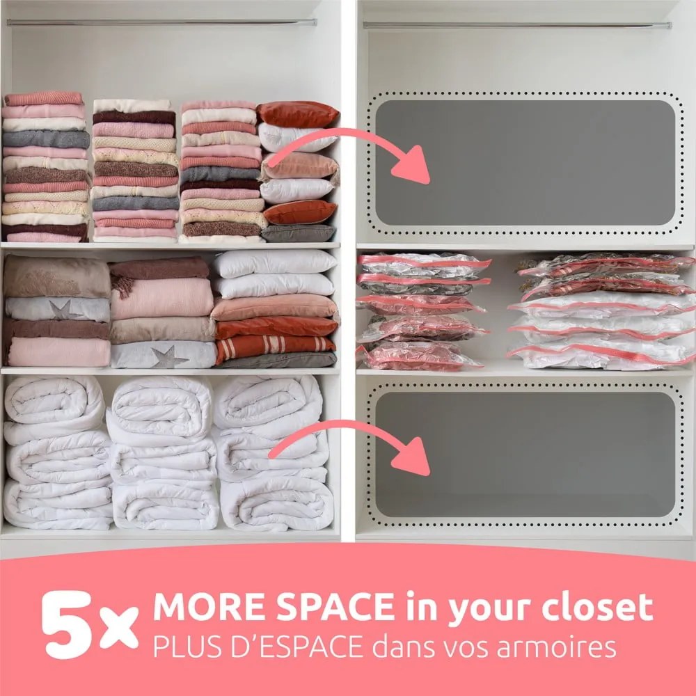 Вакуумни торбички в комплект от 5 броя Aspispace M/L – Compactor