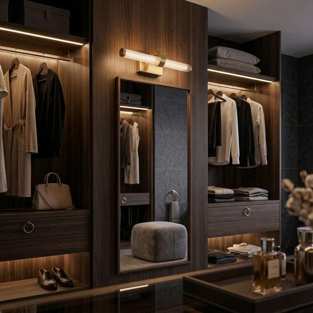 Stenen LED aplik za banya APP1885-1W 40cm BRUSH GOLD