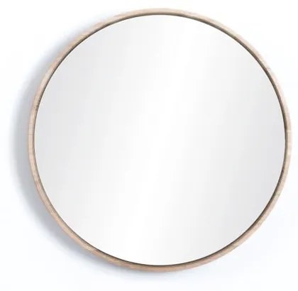 Стенно огледало с рамка от масивен дъб , ⌀ 32 cm Look - Gazzda