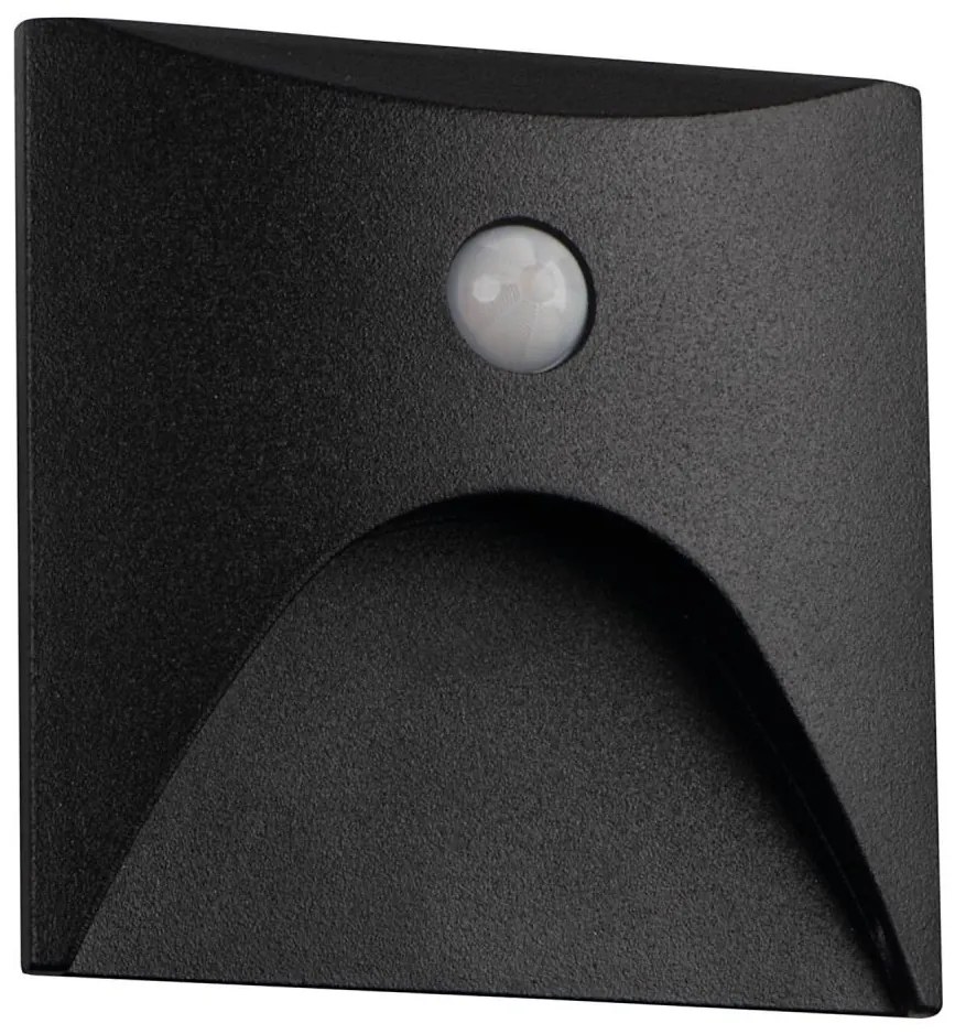 Kanlux 39130 - LED осветително тяло за стъпала със сензор EXIN 2,5W/230V 3000K IP65 черно hr.