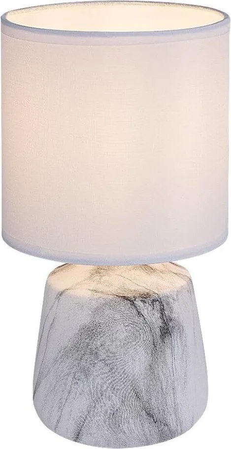 Rabalux 74067 - Настолна лампа NALISA 1xE14/40W/230V бяла/мраморен декор