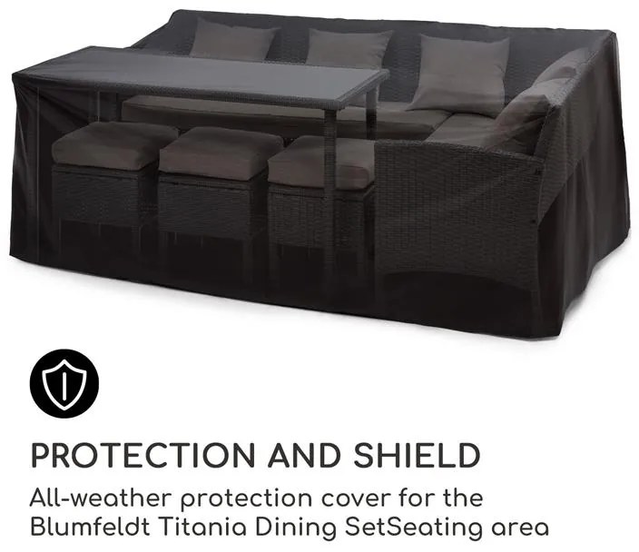 Blumfeldt Titania Raincover, защитно покривало, 100 % полиестер, защита срещу атмосферни влияния, черно