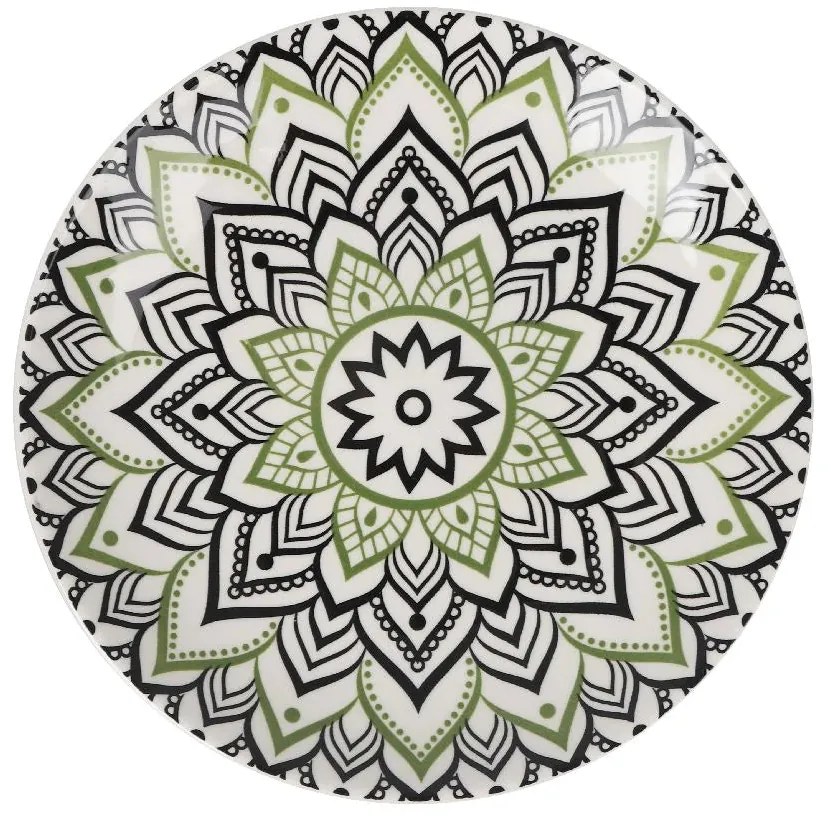 Сет японска десертна чиния LA MEDITERRANEA Kait, 20 cm, Порцелан, 6бр