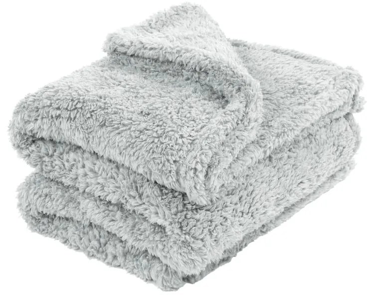 Сиво плюшено одеяло , 130 x 170 cm Teddy - Tiseco Home Studio