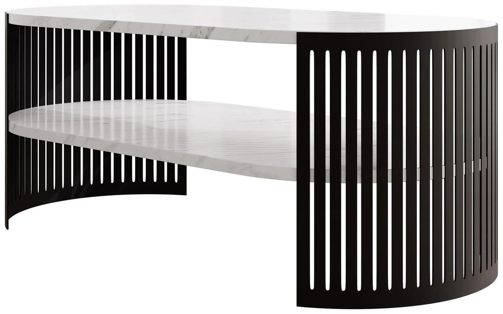 Холна маса Fikoli I-Бял мрамор