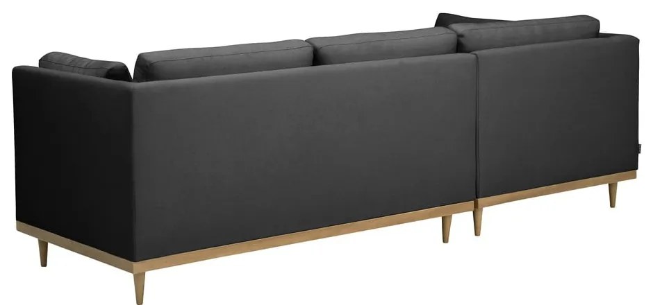 Тъмно сив ъглов диван , ляв ъгъл Larsen - Max Winzer