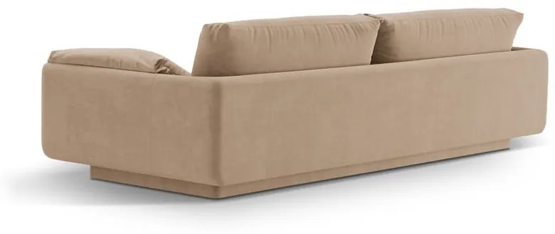 Бежов кадифен диван 220 cm Torino – Micadoni