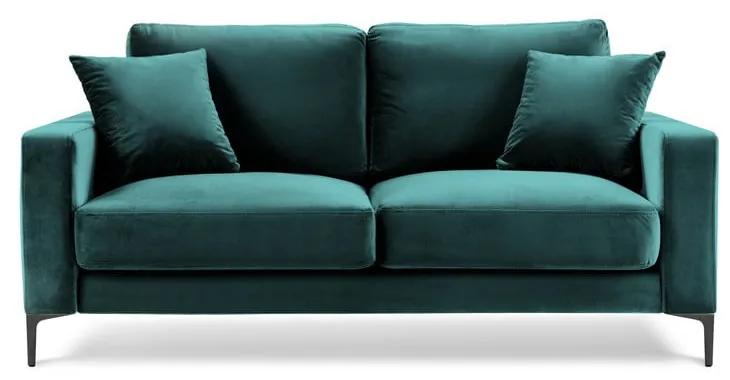 Тюркоазено син кадифен диван , 158 см Harmony - Kooko Home