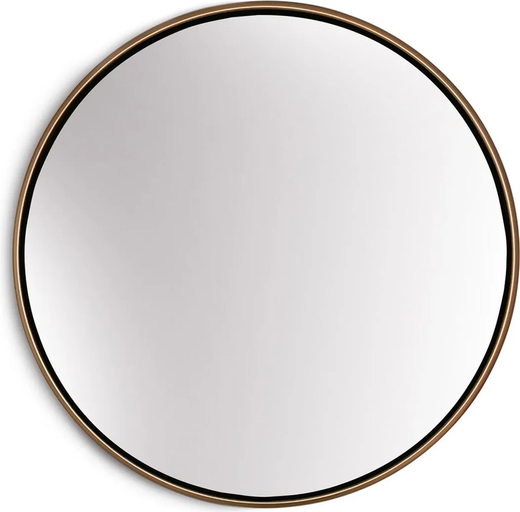 Casa Chic Fournier Стенно огледало с метална рамка кръгло Ø 40 см