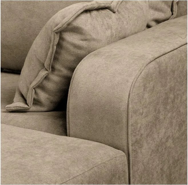 Светлокафяв ъглов диван (десен ъгъл) Beata - Ropez