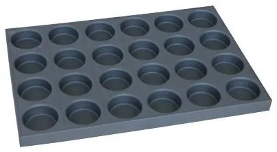 Алуминиева гастро форма за печене на сладки 24 места 60х40x3см CN-(193709) - Horecano