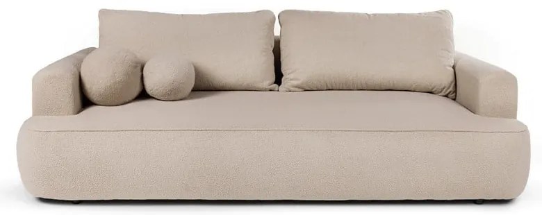 Бежов разтегателен диван от букле 247 cm Quinoa – Bonami Selection
