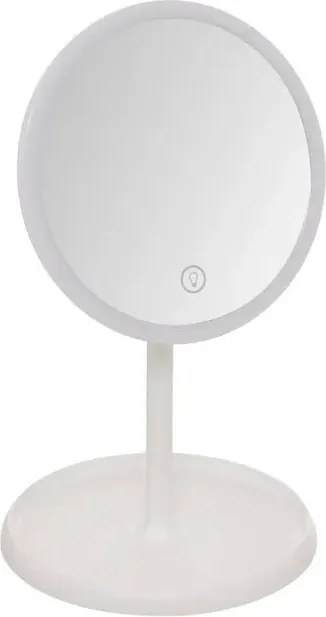 Огледало за баня 5five, LED, 19x16x30.3 cm, Бяло