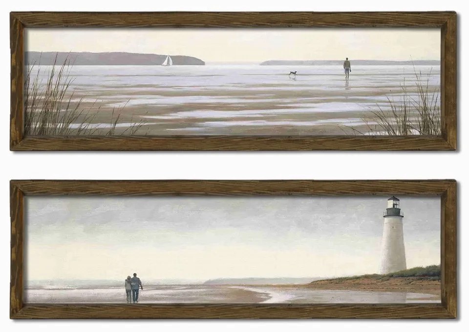 Картини в комплект от 2 бр. 70x19 cm Shore - Wallity