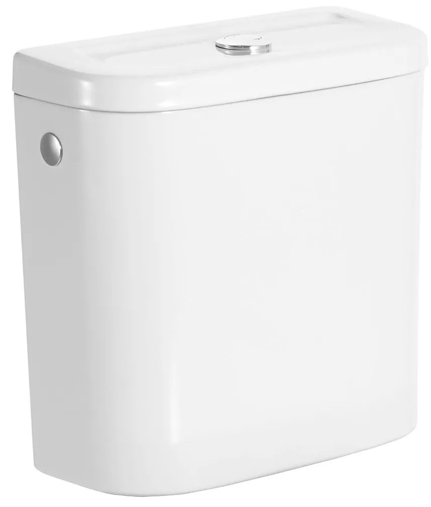 Тоалетно казанче A341230000, с двоен бутон 6/3л, със странично захранване, 38x17x36.5см