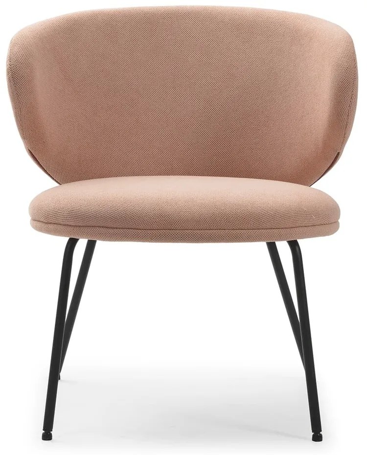 Светлорозово кресло Rush – Marckeric