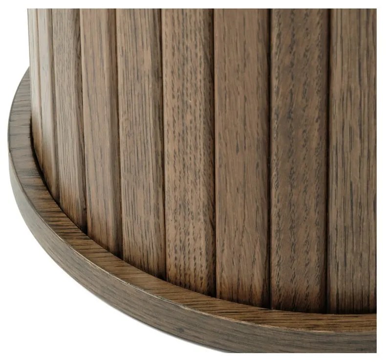 Кръгла масичка за кафе от дъб ø 50 cm Nola - Unique Furniture