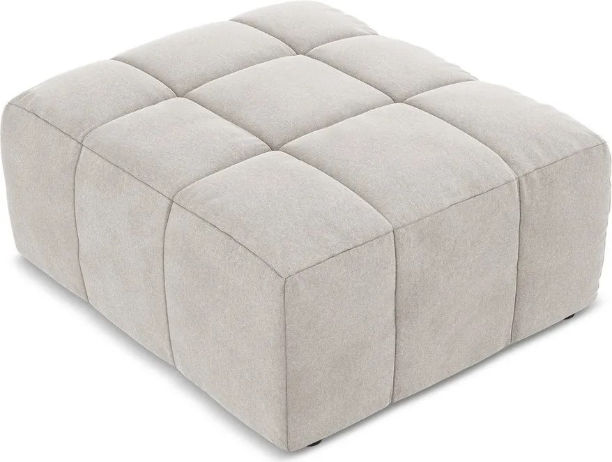 Бежова кадифена табуретка Aloha – Makamii