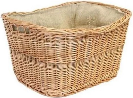 Плетена кошница за дърва с дръжки 32x49,5 см