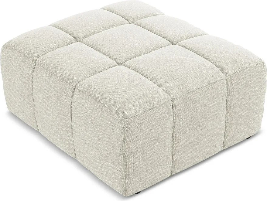 Бежова табуретка от прежда с примки от букле Aloha – Makamii