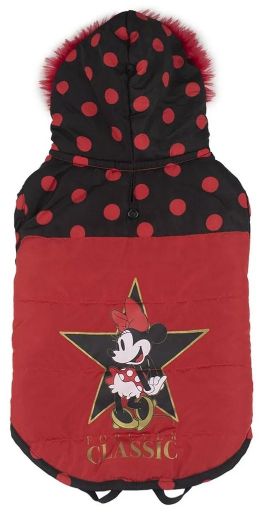 Палто за Куче Minnie Mouse Черен Червен S