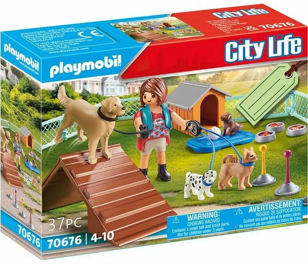 Playset Playmobil City Life Куче Тренировка 70676 (37 pcs)