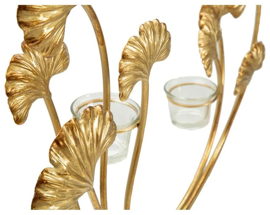 Железен свещник в златист цвят Iris - Mauro Ferretti