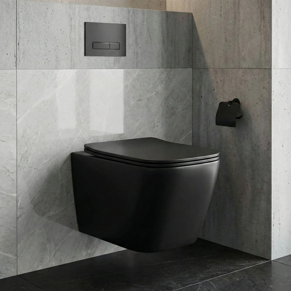 Тоалетна чиния Rea Julio Black Matt