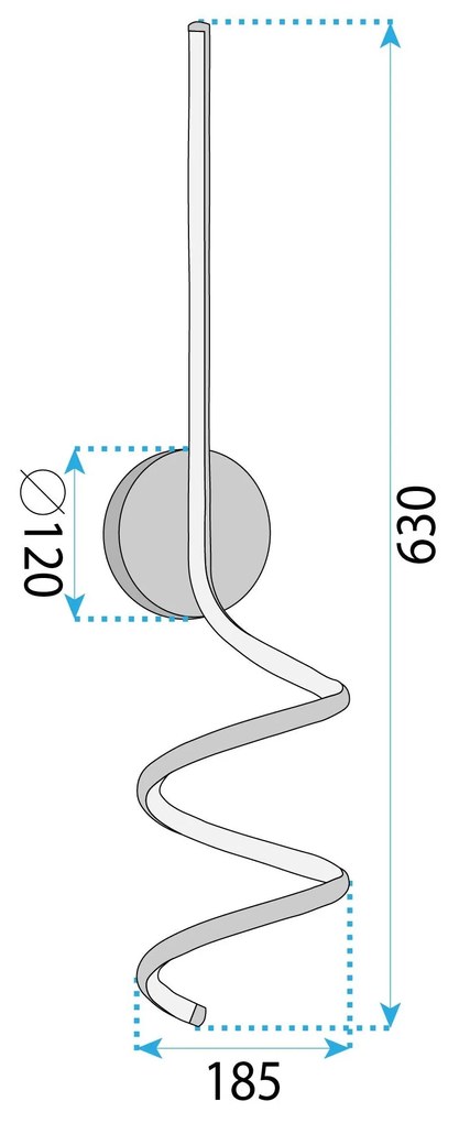 СТЕННА ЛАМПА LED LHJ061-W BLACK