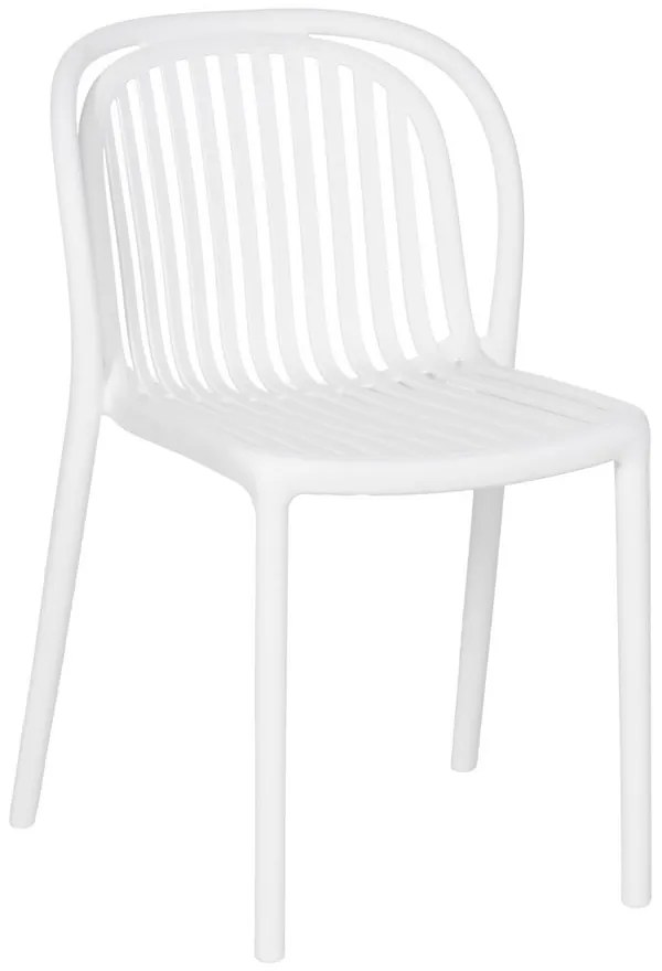 Бял пластмасов трапезен стол Alia – Ixia