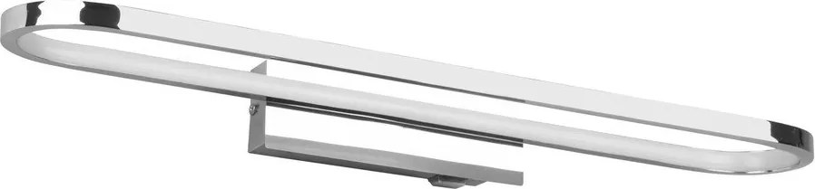 LED лампа за стена в блестящо сребристо (дължина 60 см) Gianni - Trio